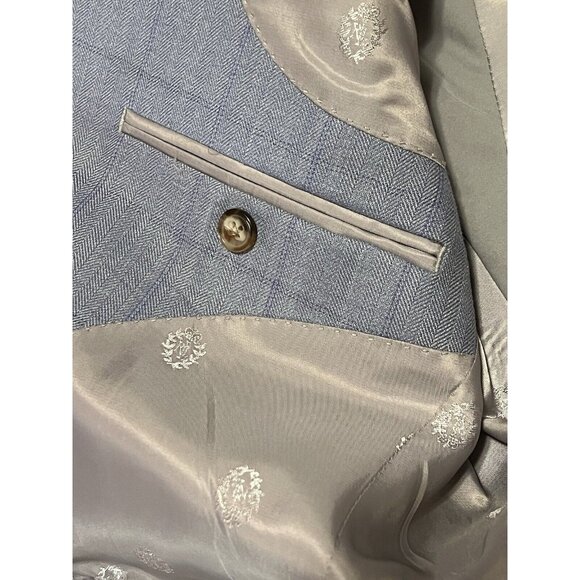 Lauren Ralph Lauren Blazer Men’s 40R Blue Silk Wool Blend Career Classic - Picture 15 of 16